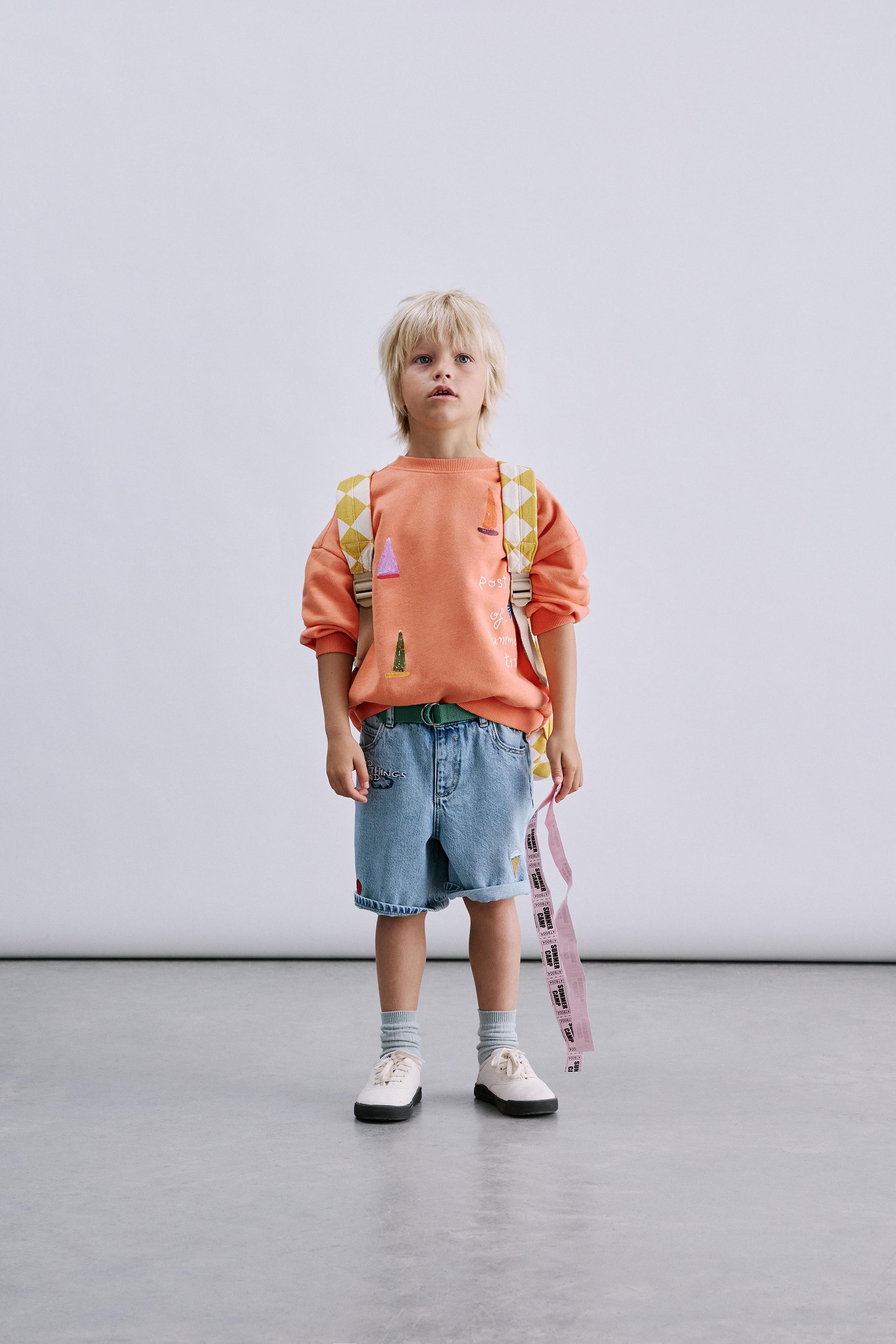 SHORT EN JEAN BRODÉ